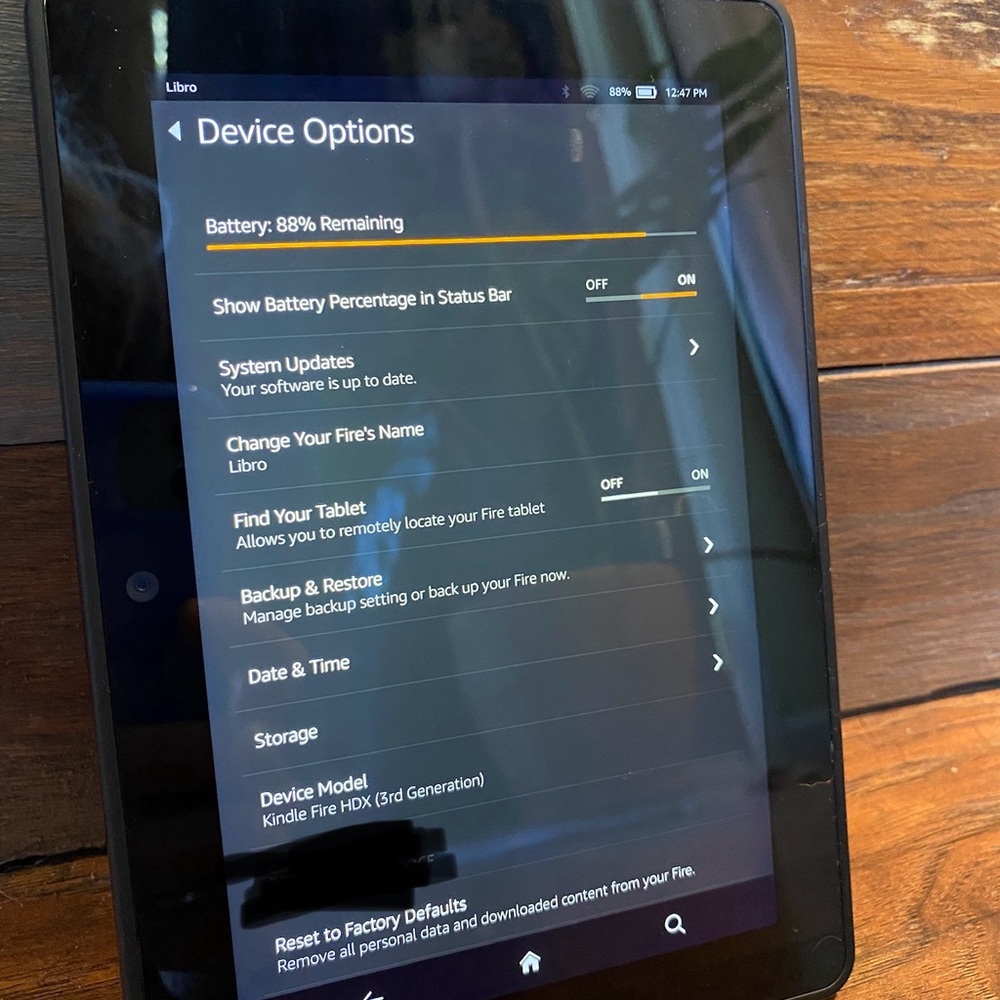 Amazon Kindle Fire 3rd Generation Tablet - Picture 4 of 4